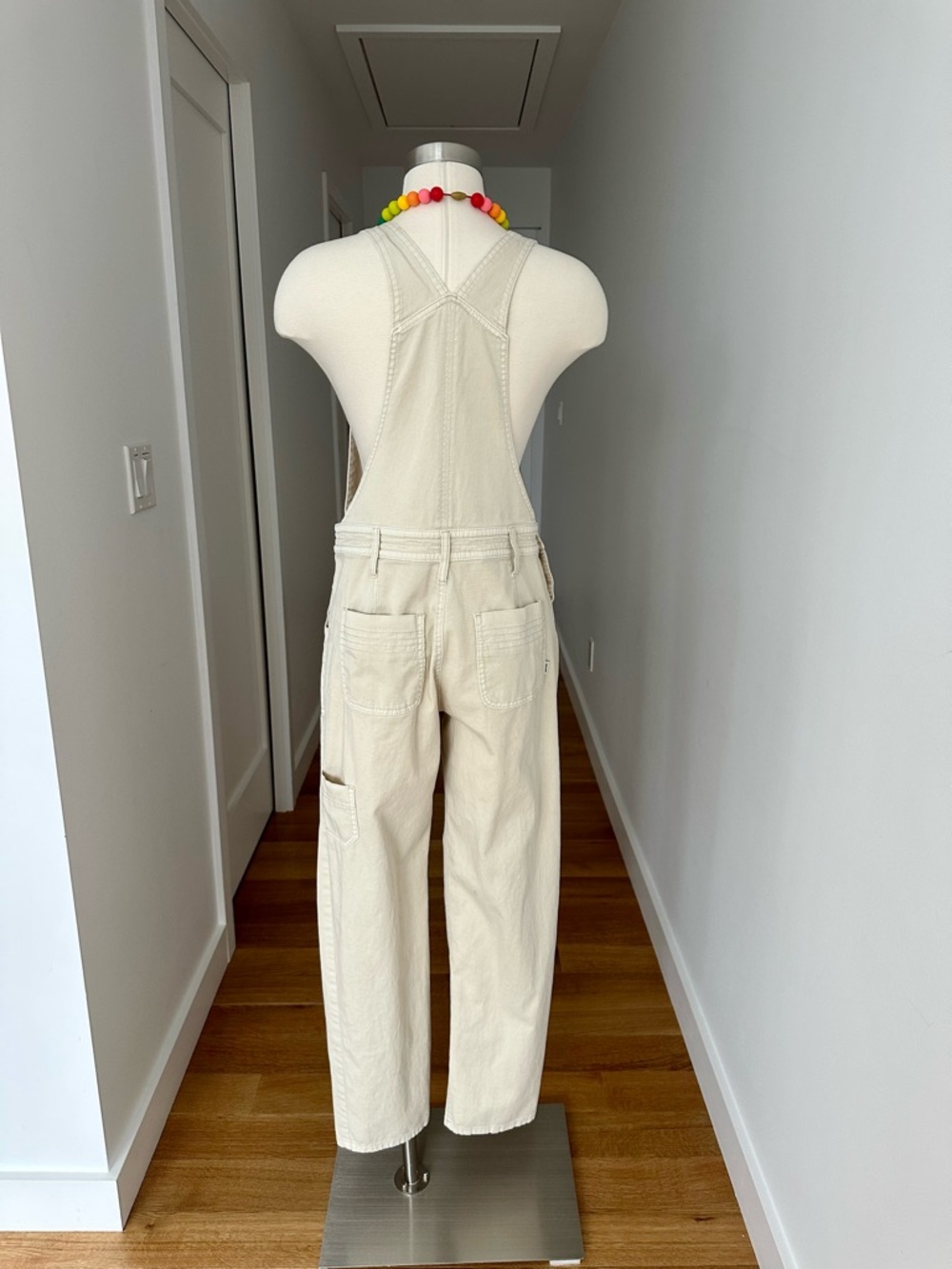 Prana Sancho Overalls, Size Small, Cream - Picture 7 of 14